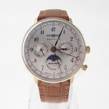 ツェッペリン LZ129 7039-1 ヒンデンブルグ ムーンフェイズ クオーツ腕時計 買取実績です。