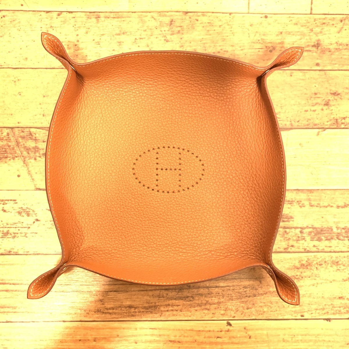 エルメス ポッシュトレー オレンジ HERMES ヴィドポッシュトレー 25cm