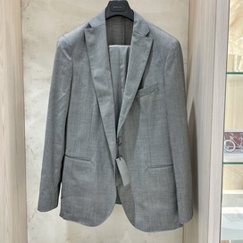 ボリオリのグレー バーズアイ K.JACKET N-1182E シングルスーツの買取実績です。