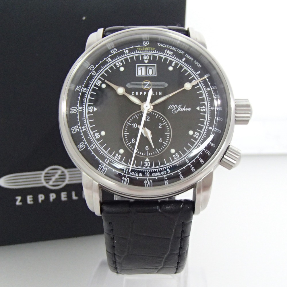 ツェッペリンのLZ1号 誕生100周年記念モデル  デュアルタイム ビッグデイト ステンレススチール クォーツ腕時計の買取実績です。
