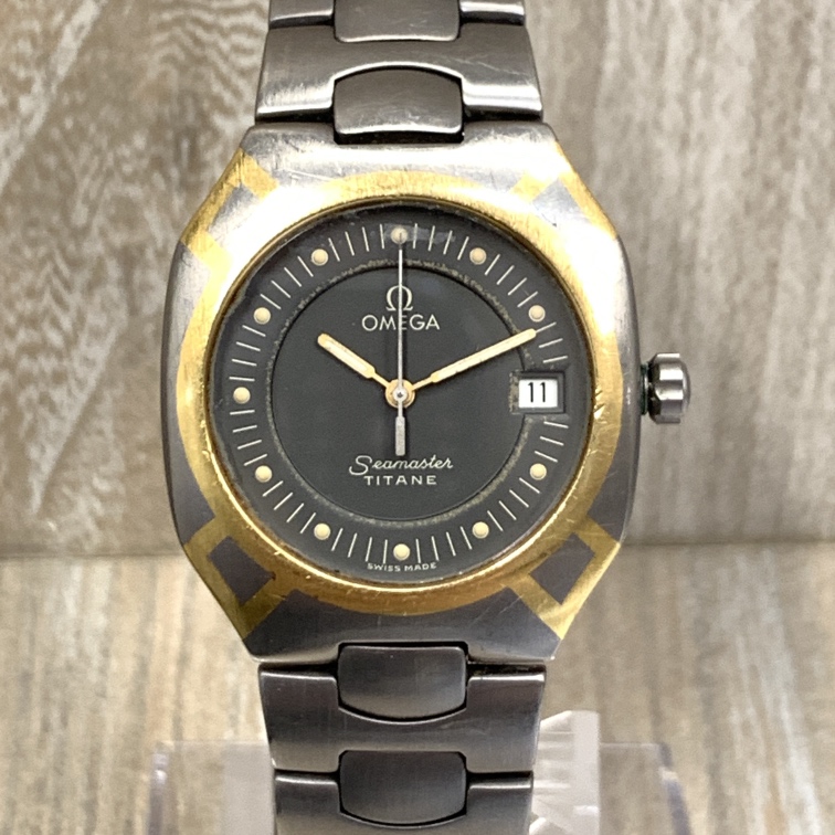 オメガの2310.40 ゴールド×シルバー シーマスター ポラリス クオーツ腕時計の買取実績です。