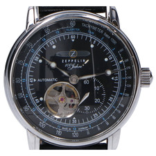 ツェッペリン 7662-2 100周年記念モデル オープンハート レザーベルト 自動巻き腕時計 買取実績です。