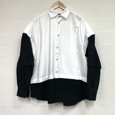 銀座本店で、アンリアレイジ×EXITのブラック×ホワイトのBLOCKSHIRTSを買取ました。状態は綺麗な状態の中古美品です。