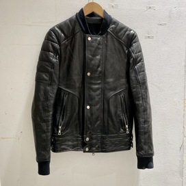 バルマンのブラック 2015年秋冬 ラムレザー ジップアップジャケットの買取実績です。