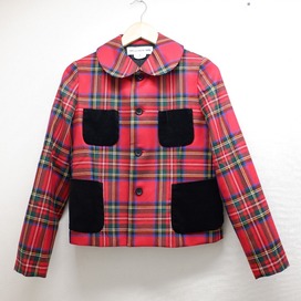 エコスタイル広尾店にてコムデギャルソンガールの20年製のコレクションのタータンチェック4ポケットジャケットを買取いたしました。