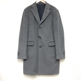 エコスタイル銀座本店で、タリアトーレのCSBM13Bのカシミヤ素材のグレーのチェスターコートを買取ました。