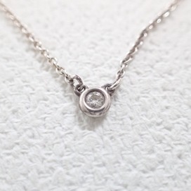 エコスタイル宅配買取センターで、ティファニーのバイザヤードのAg925の1Pダイヤモンドネックレスを買取しました。