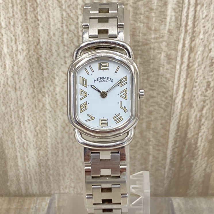 エルメスの時計のRA1.210 ラリー ブルー文字盤 クォーツ時計の買取実績 