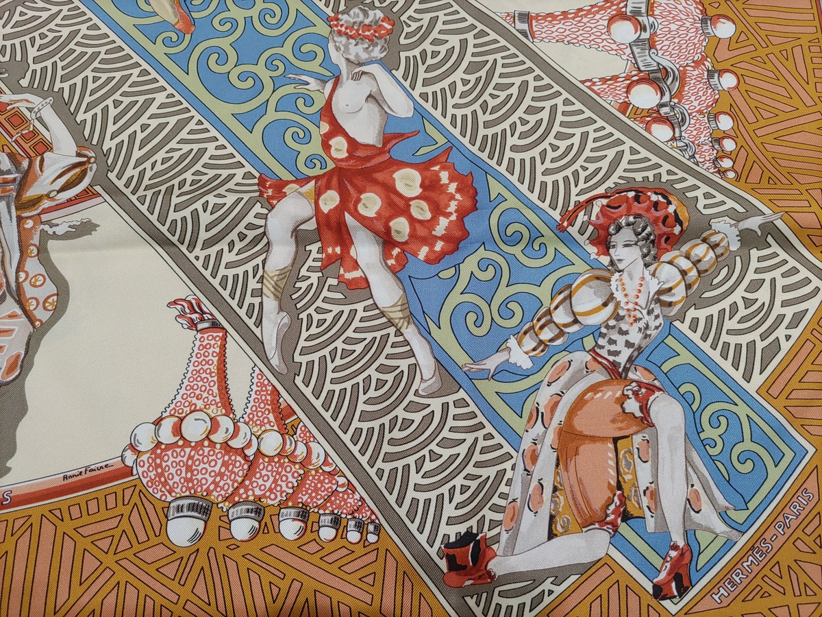 エルメス　HERMES　スカーフ　カレ90　ロシア旅行 エルメス スカーフ カレ90 「Voyages En Russie」ロシア旅行 エルメス