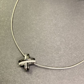 ミキモトのK18 WG クロスデザイン ネックレスの買取実績です。