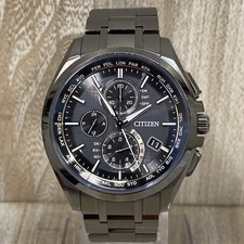エコスタイル銀座本店で、シチズンのAT8044-56EのH804-T019731のアテッサのブラックチタンのソーラー時計を買取ました。