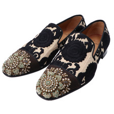 クリスチャンルブタン xサビヤサチ 1171002 AMITAPUMP FLAT TISSU INDIEN/GG ビジュー刺繍 フラットシューズ メンズ 買取実績です。