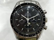 エコスタイル浜松入野店で、オメガの3570.50のスピードマスタームーンウォッチプロフェッショナル 黒文字盤のクロノグラフの手巻き時計を買取りました。