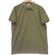 モンクレール カーキ 2019年製 MAGLIA POLO MANICA CORTA 袖ロゴ ポロシャツ 買取実績です。