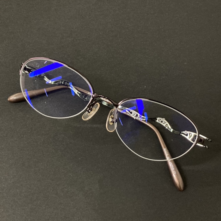 金子眼鏡のプリシラ LRP-24 度入りレンズ ハーフリムメガネフレーム 眼鏡の買取実績です。