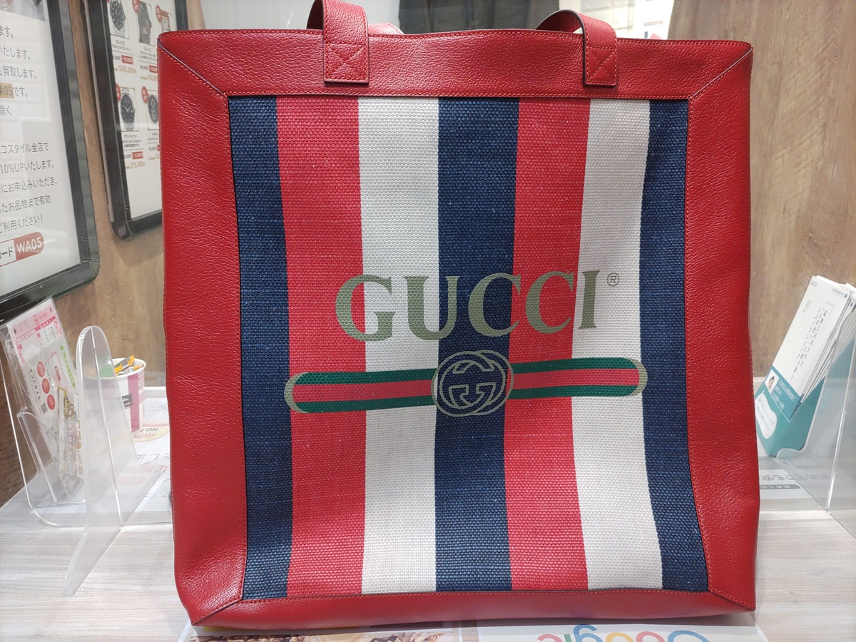 GUCCI バイアデラプリント　トートバッグ GUCCI バイアデラプリントトートバッグ