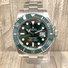 2964の116610LV グリーン サブマリーナーデイト 自動巻き 腕時計の買取実績です。