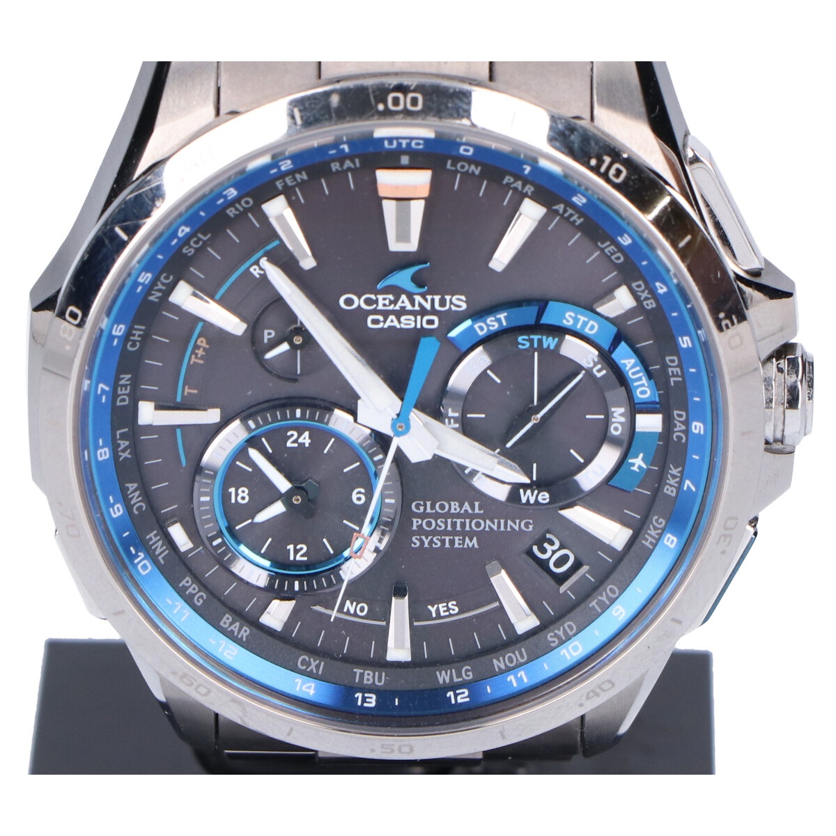 カシオのOCW-G1000-1AJF OCEANUS オシアナス フルメタル GPS ハイブリッド電波ソーラー 腕時計の買取実績です。