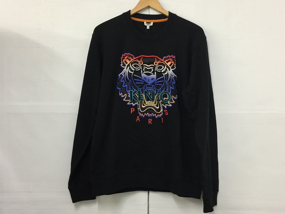 ケンゾーのTiger logo-embroidered sweatshirt ブラック タイガー刺繍 スウェットシャツの買取実績です。