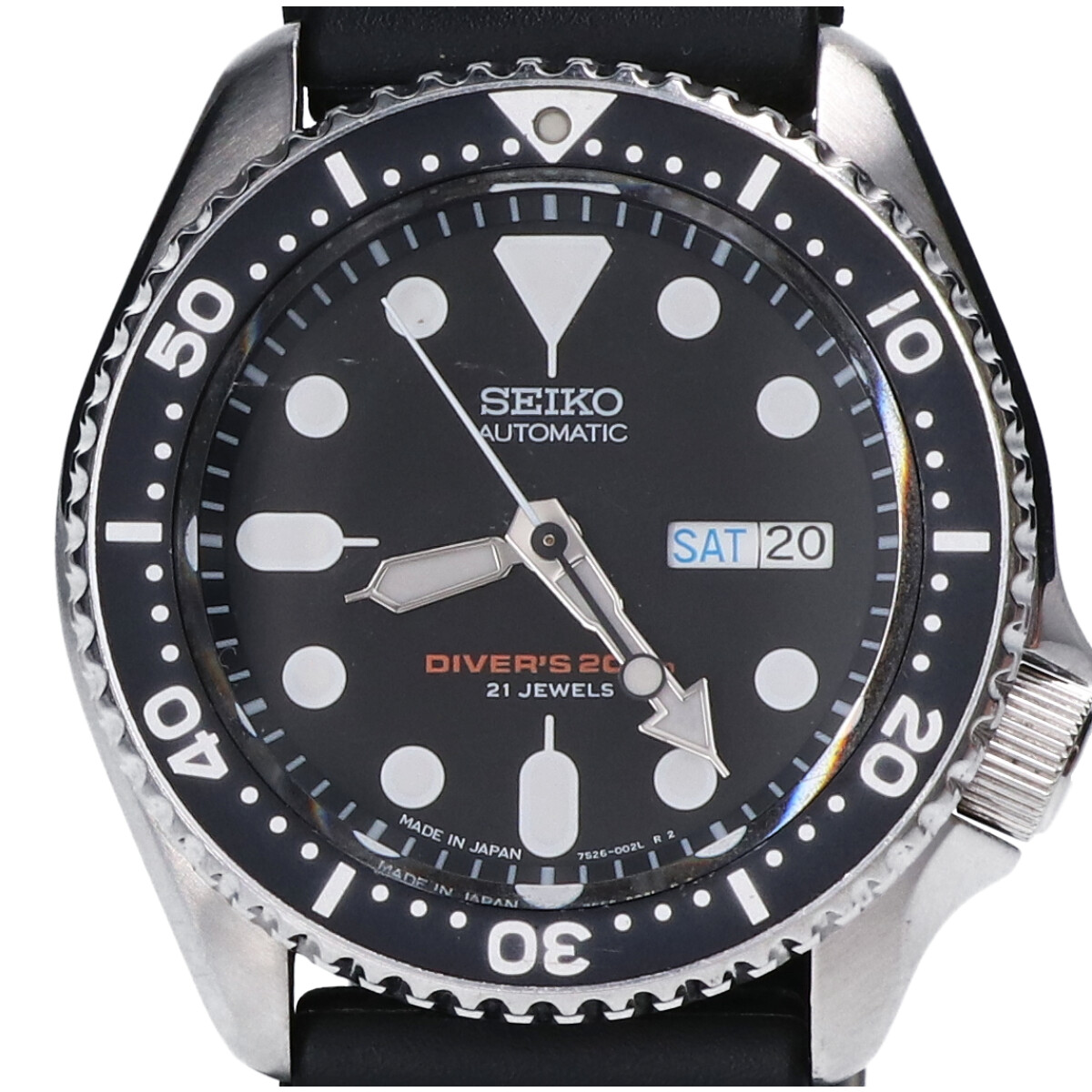 セイコーの7S26-0020 SCUBA DIVER’S スキューバダイバーズ ねじ込み式竜頭 自動巻き腕時計の買取実績です。