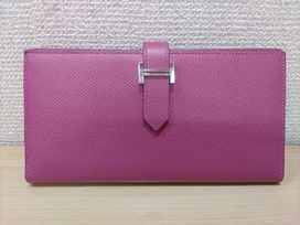 エルメスのC刻印 ローズパープル ベアンスフレの買取実績です。