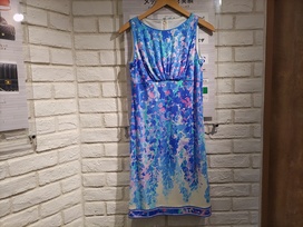 レオナールの17SS 0350309 水彩柄 ノースリーブ ドレスワンピースの買取実績です。