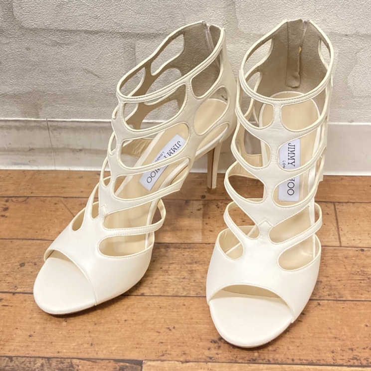 ジミーチュウの靴のren100 カットワーク ヒールサンダルの買取実績です 21年6月21日公開の情報です エコスタイル