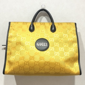 グッチの630353 イエロー GGナイロン オフザグリッド トートバッグの買取実績です。