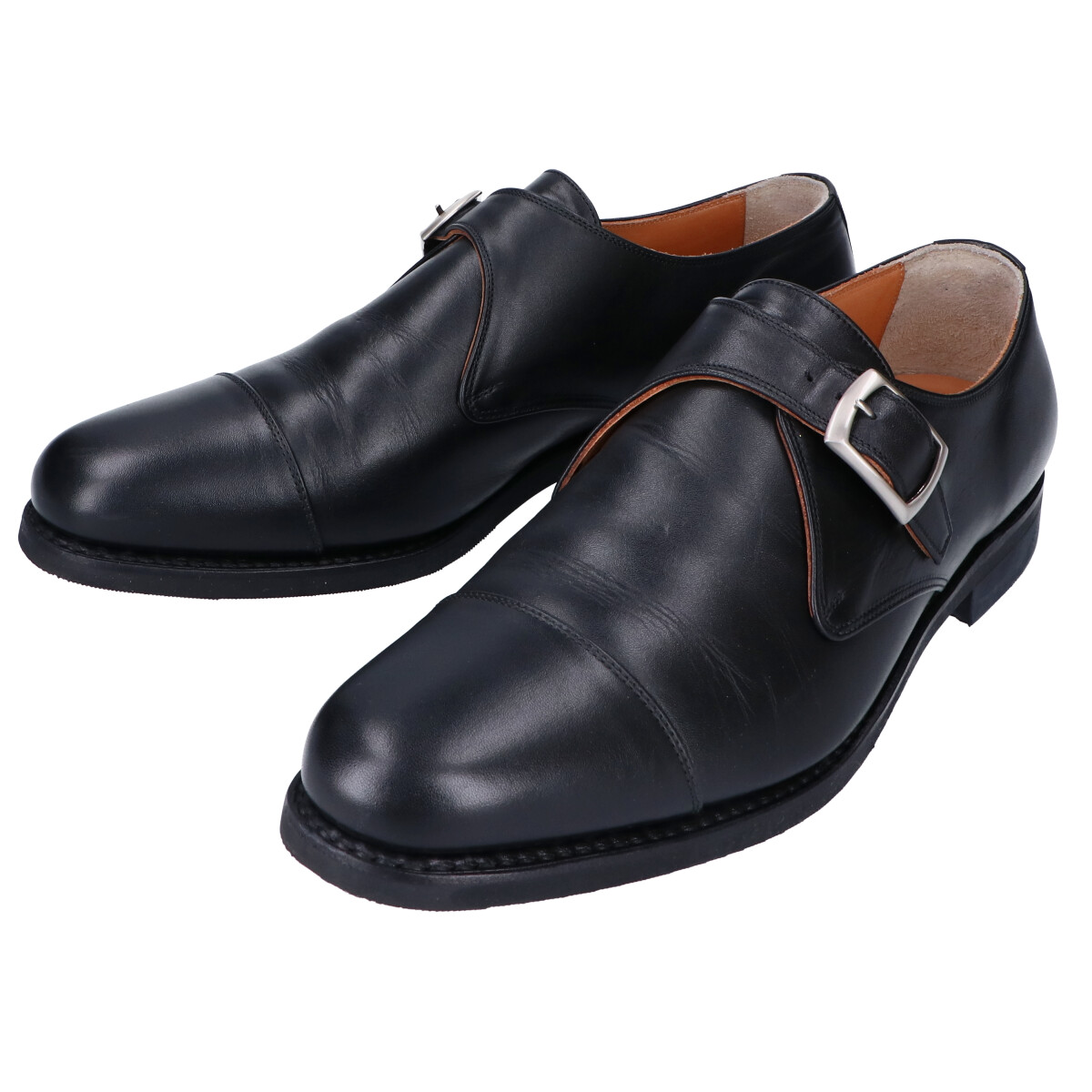 スコッチグレインの2927　シングルモンクストラップ　レザーシューズ/革靴　ブラックの買取実績です。