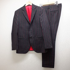 ハイドロゲン Luigi Bianchi Mantova Sartoria　ストライプ　2Bシングルスーツ　グレー×レッド 買取実績です。