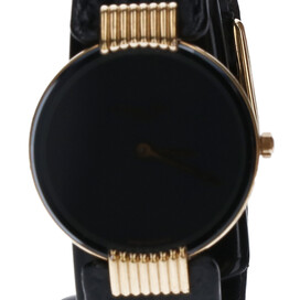 2877のD46-153-5　ブラックムーンバギラ　レザーベルト　クオーツ腕時計の買取実績です。