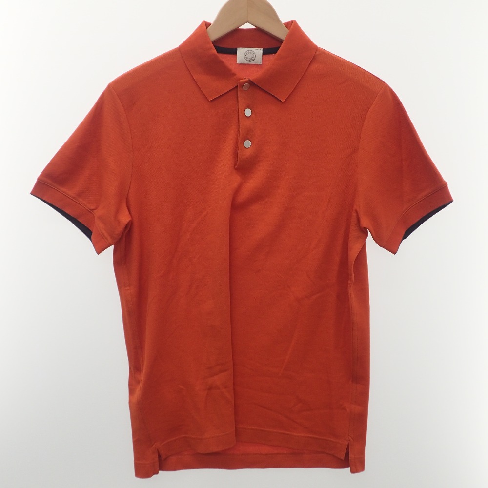 エルメスのオレンジ セリエボタン 半袖ポロシャツの買取実績です。