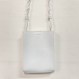 エコスタイル銀座本店で、ジルサンダーのホワイトのタングルというモデルのロープデザインとなっているショルダーバッグを買取ました。