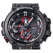 G-SHOCK ブラック×レッド　MTG-B1000B-1AJF　Bluetooth搭載　メタルベゼル　タフソーラー電波時計 買取実績です。