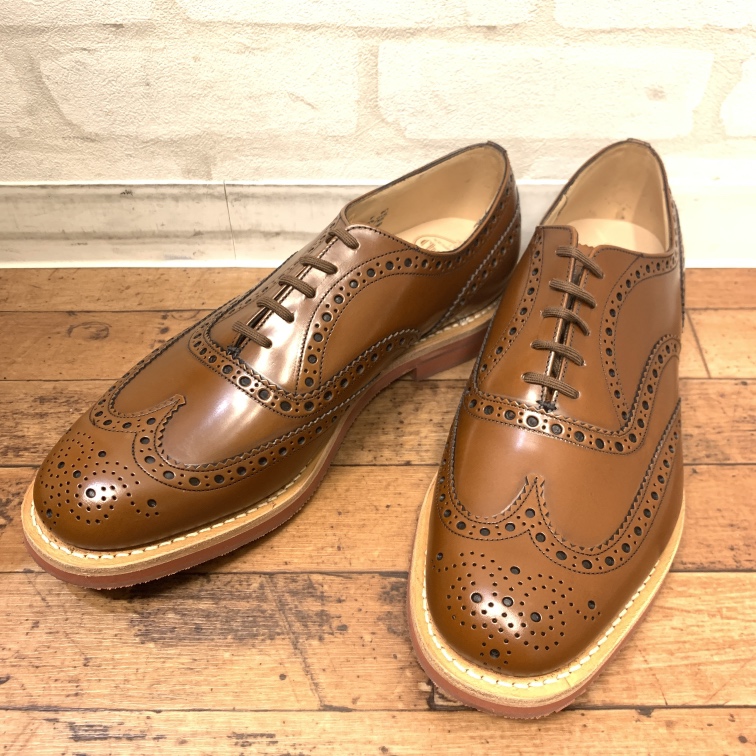 チャーチ ウイングチップ バーウッドスタッズ ポリッシュドカーフ 36.5