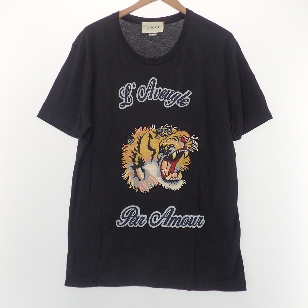 グッチの430813 タイガー刺繍 クルーネック 半袖Tシャツの買取実績です。