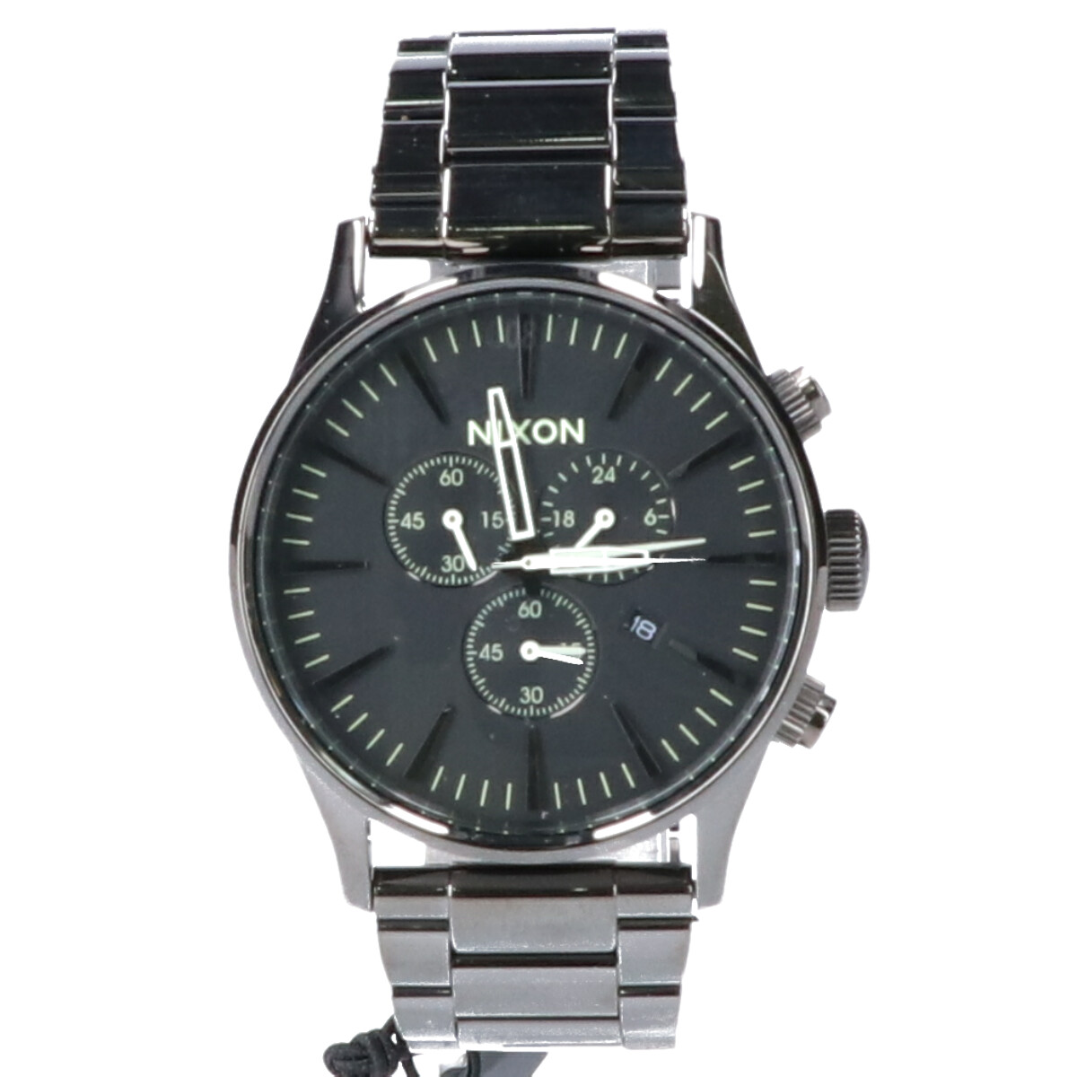 ニクソンのNA3861885-00 THE SENTRY CHRONO POLISHED セントリー クロノグラフ クオーツ時計の買取実績です。