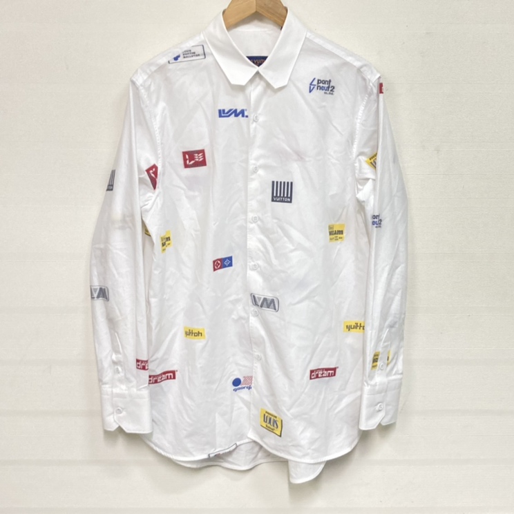 ルイヴィトンの国内正規19年製 RM192M ORQ HHS21W ジャガードロゴ総柄長袖シャツの買取実績です。