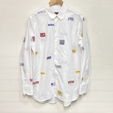 銀座本店で、ルイヴィトンの国内正規19年製の品番がRM192M ORQ HHS21Wのジャガードロゴ総柄長袖シャツを買取いたしました。状態は通常使用感があるお品物です。