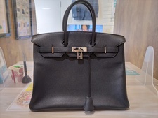 エルメス □K刻印 ブラック エプソン P金具 バーキン35 買取実績です。