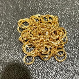 金のK18 無垢 ネックレスチェーンの買取実績です。