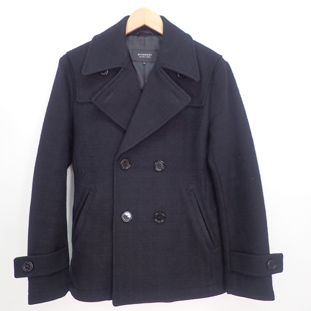 バーバーリーピーコートМ ☆BURBERRY☆LONDON☆バーバリー☆Pコート☆ピーコート☆BLACK