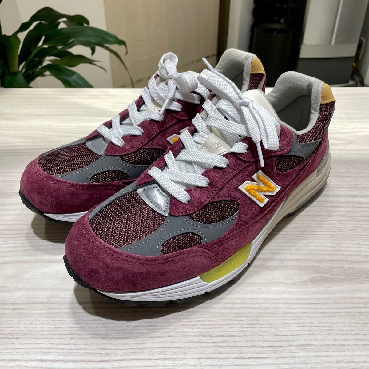 New Balance M992CA 26.5 US8.5 バーガンディー