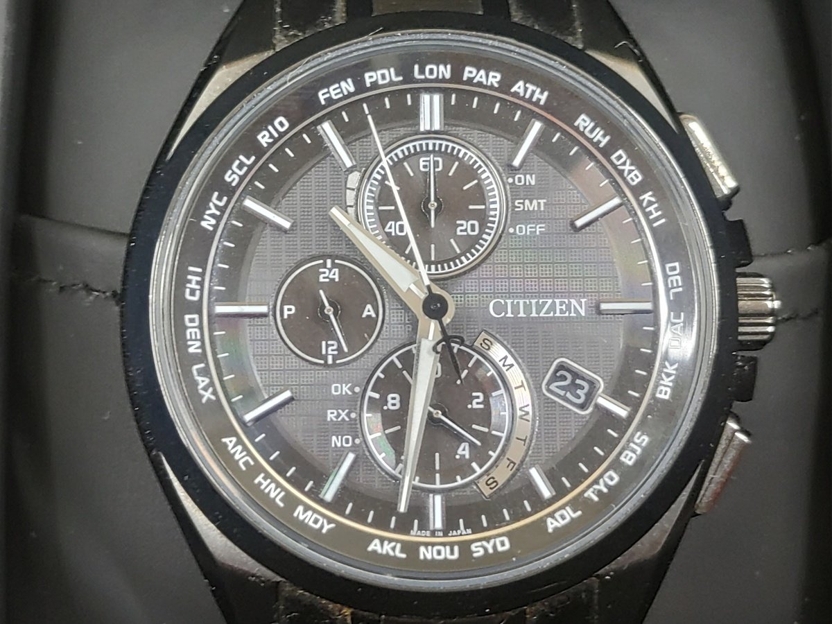シチズンのAT8044-56E アテッサ ブラックチタンシリーズ エコドライブ 腕時計の買取実績です。