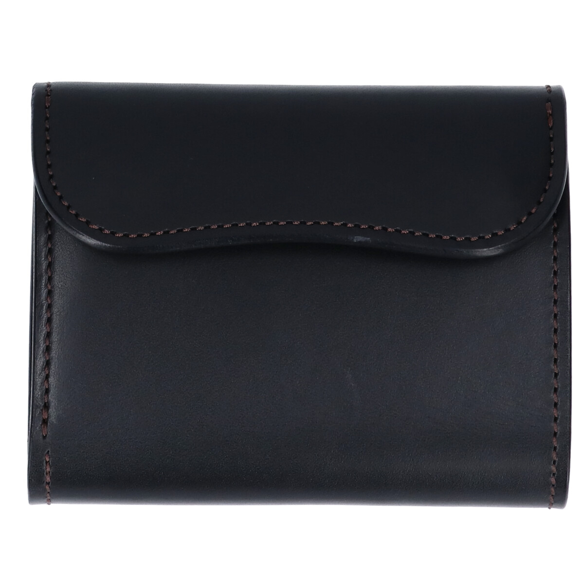 ワイルドスワンズのブラック　サドルプルアップレザー　ENO/イーノ　フラップ型2つ折り財布の買取実績です。