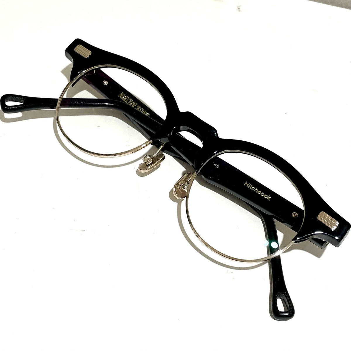 ネイティブサンズのブラック PM-012E ヒッチコック 眼鏡の買取実績です。