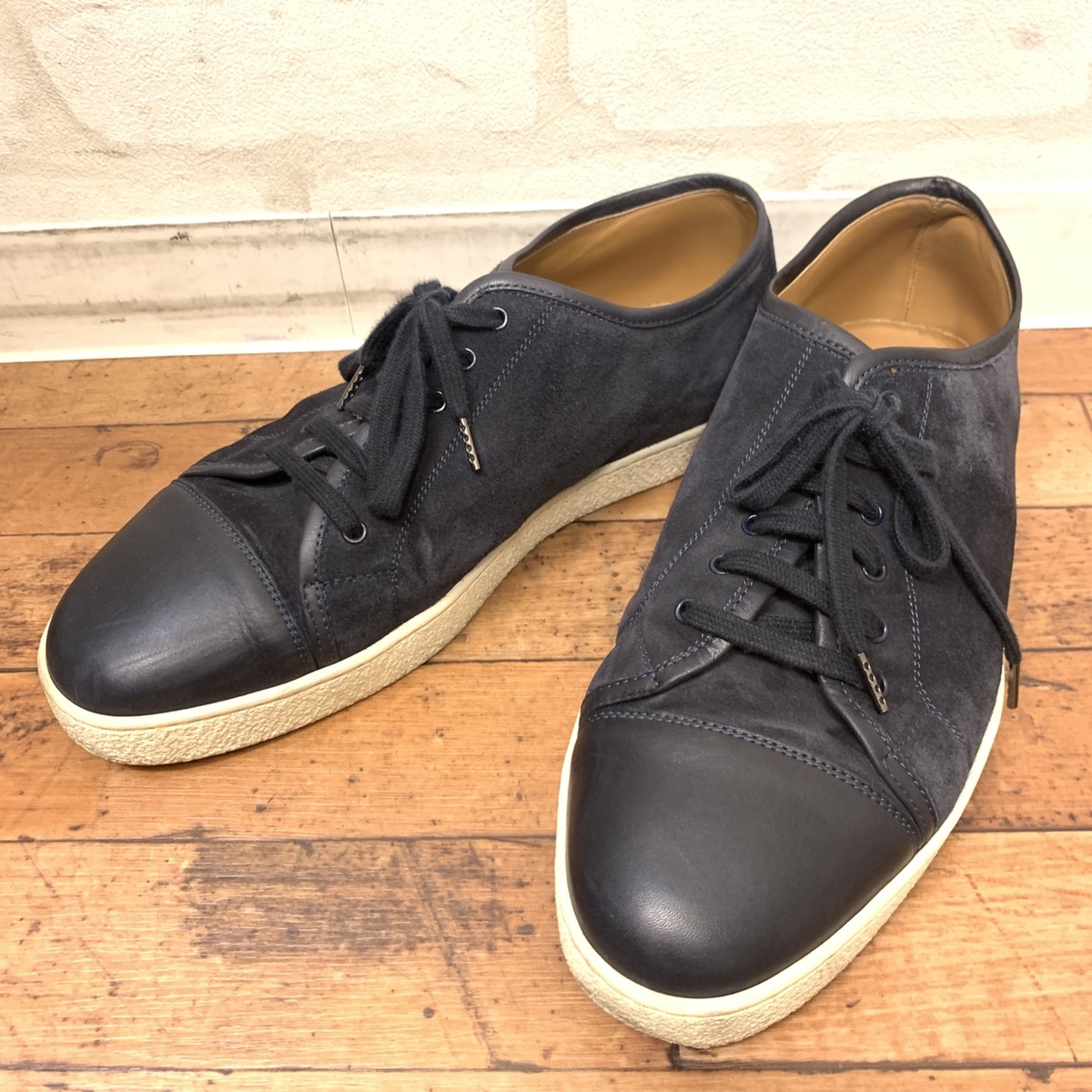 【新品】John Lobb ジョンロブ レヴァー スエード スニーカーUK65E