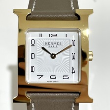 エルメス ゴールド □N刻印 HH1.510 Hウォッチ クオーツ時計 買取実績です。