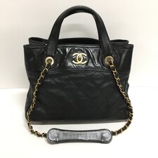 シャネル 17番台 ラムスキン×ヴィンテージカーフ インザミックス 2WAYチェーンバッグ 買取実績です。