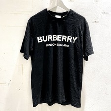 バーバリー ブラック ロゴプリント コットンTシャツ 買取実績です。